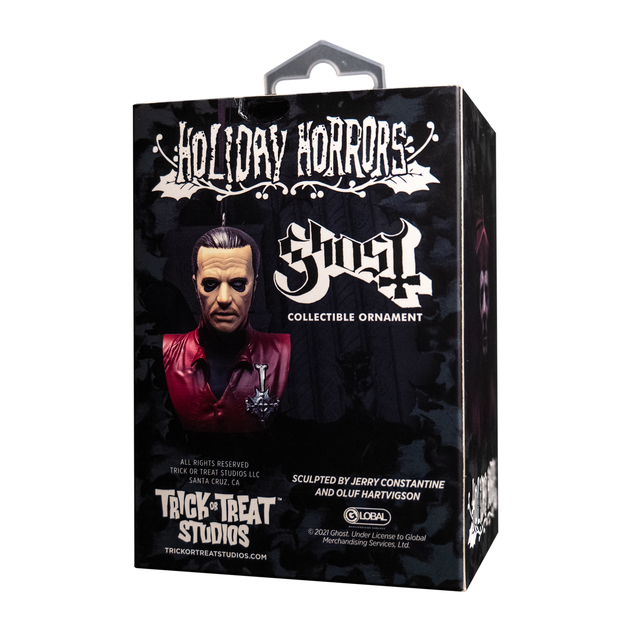 Holiday Horrors - Ghost Cardinal Copia Ornament